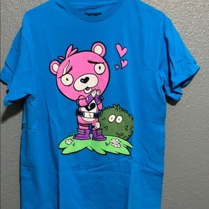 Blue fortnite shirt